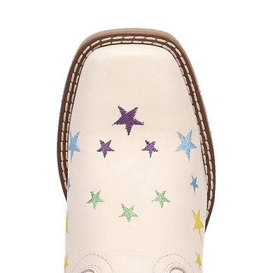 Dan Post Starlett Girls' Leather Western Boots With Star Design