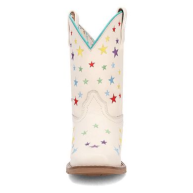 Dan Post Starlett Girls' Leather Western Boots With Star Design
