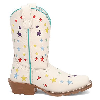 Dan Post Starlett Girls' Leather Western Boots With Star Design