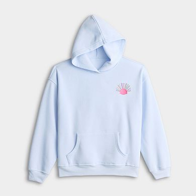 Girls 7-16 Harper & Ivy Fleece Graphic Hoodie