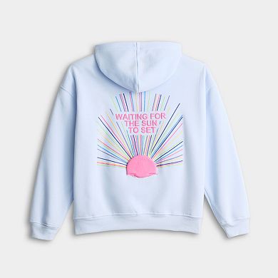 Girls 7-16 Harper & Ivy Fleece Graphic Hoodie