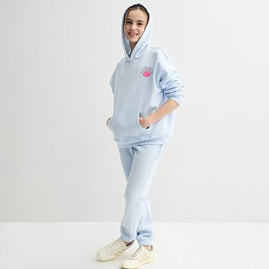 Girls 7-16 Harper & Ivy Fleece Graphic Hoodie