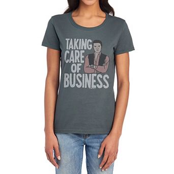 Juniors' Elvis Taking Care of Business Graphic Tee