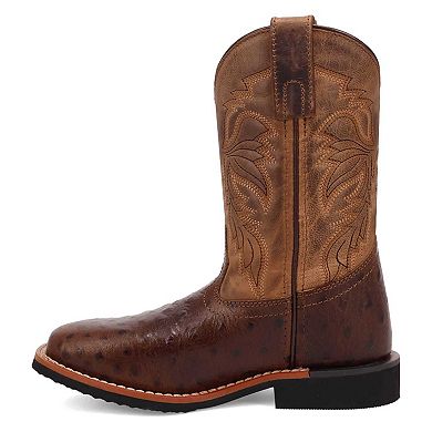 Dan Post Jet Leather Boys' Pull-On Western Boots