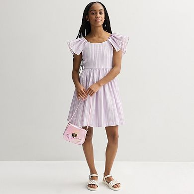 Girls 7-16 Bonnie Jean Open Back Stripe Dress