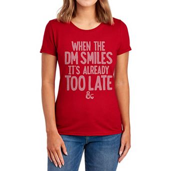 Juniors' Dungeons And Dragons DM Smiles Graphic Tee