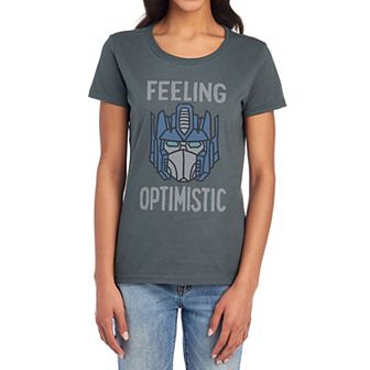Juniors' Transformers Optimistic Prime Graphic Tee