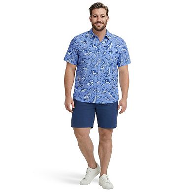 Big & Tall IZOD Sunshield Performance Short Sleeve Button-Down Shirt