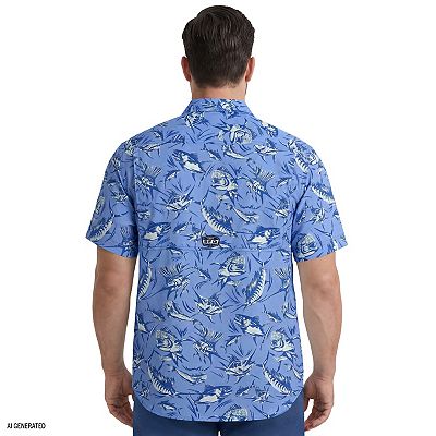 Big & Tall IZOD Sunshield Performance Short Sleeve Button-Down Shirt