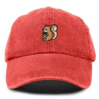 Dalix Squirrel Embroidered Outdoor Cap