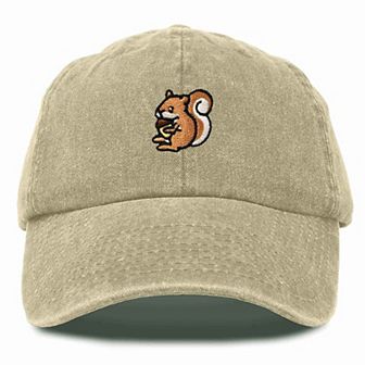 Dalix Squirrel Embroidered Outdoor Cap