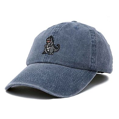 Dalix Giant Lizard Embroidered Dad Hat