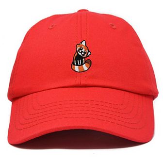 Dalix Red Panda Embroidered Dad Hat