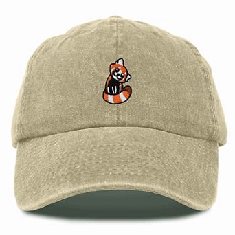 Dalix Red Panda Embroidered Dad Hat