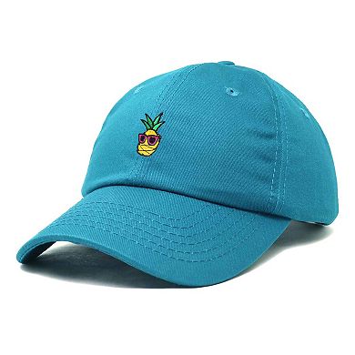 Dalix Pineapple Embroidered Dad Hat