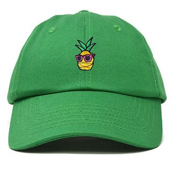 Dalix Pineapple Embroidered Dad Hat