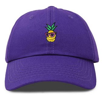 Dalix Pineapple Embroidered Dad Hat
