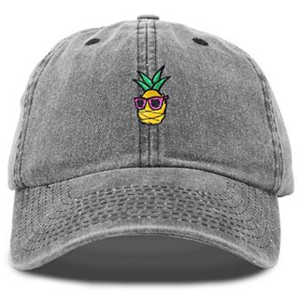 Dalix Pineapple Embroidered Dad Hat