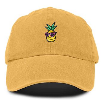 Dalix Pineapple Embroidered Dad Hat