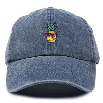 Dalix Pineapple Embroidered Dad Hat