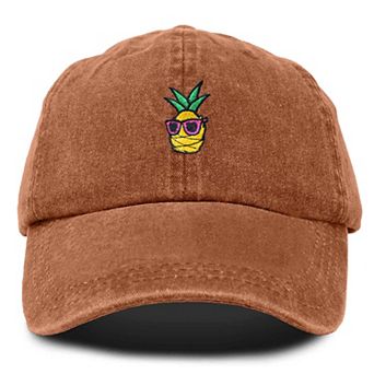 Dalix Pineapple Embroidered Dad Hat
