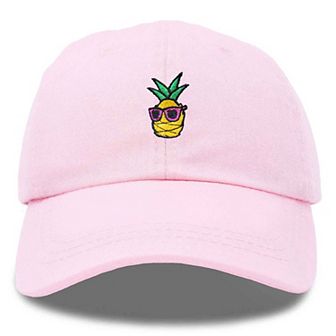 Dalix Pineapple Embroidered Dad Hat