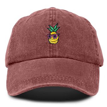 Dalix Pineapple Embroidered Dad Hat
