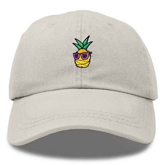 Dalix Pineapple Embroidered Dad Hat