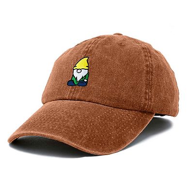 Dalix Gnome Embroidered Dad Hat