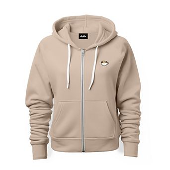 Dalix Cappuccino Zip Hoodie
