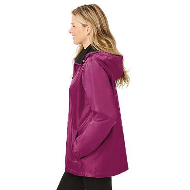 Woman Within Plus Size Storm Raincoat