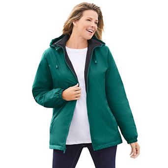 Woman Within Plus Size Storm Raincoat