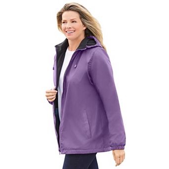 Woman Within Plus Size Storm Raincoat