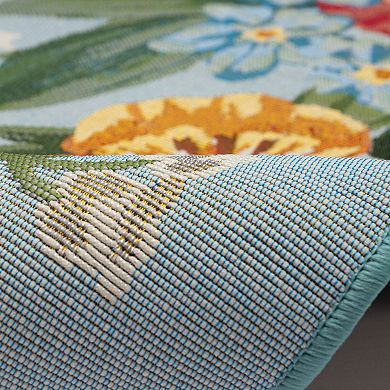 Liora Manne Marina Secret Garden Indoor / Outdoor Area Rug