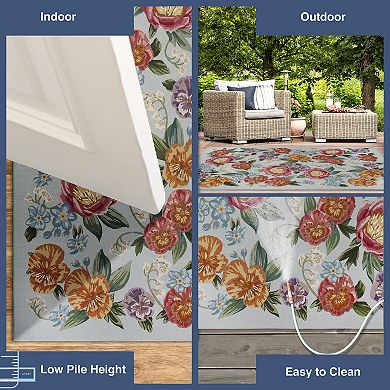 Liora Manne Marina Secret Garden Indoor / Outdoor Area Rug