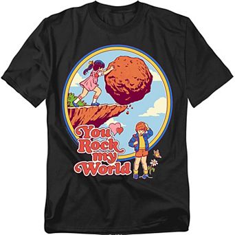 Big & Tall Steven Rhodes You Rock My World Graphic Tee