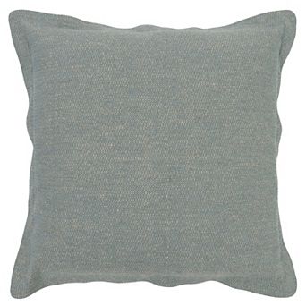 Miryana Oversized Flange Natural Woven Throw Pillow
