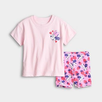 Toddler & Girls 6-12 Disney's Minnie & Daisy 2 pc Physical Adaptive Graphic Tee & Bike Short Set