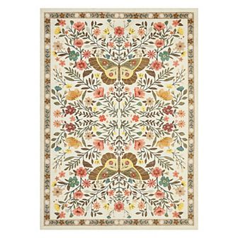 Garvee Machine Washable Non Slip Area Rug Refined Pastoral Style Rug for Living Room Bedroom Kitchen