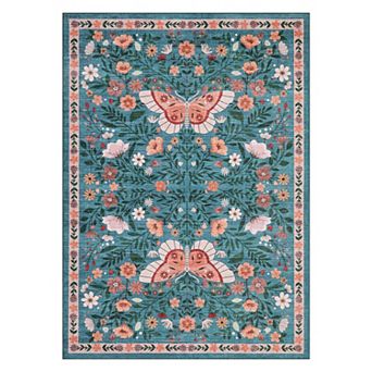 Garvee Machine Washable Non Slip Area Rug Refined Pastoral Style Rug for Living Room Bedroom Kitchen