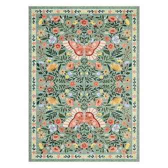 Garvee Machine Washable Non Slip Area Rug Refined Pastoral Style Rug for Living Room Bedroom Kitchen