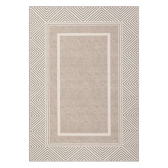Garvee Modern Bordered Washable Area Rugs Soft Washable Floorcover Mat for Bedroom Living Room