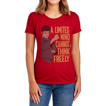Juniors' Bruce Lee The Free Thinker Graphic Tee