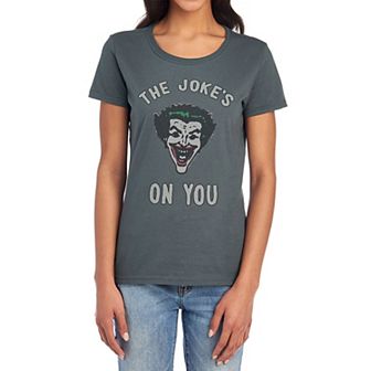 Juniors' Batman The Joker's On You Graphic Tee