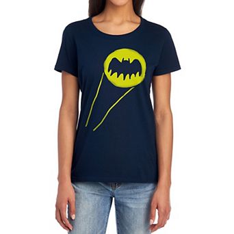 Juniors' Batman Bat Signal Graphic Tee