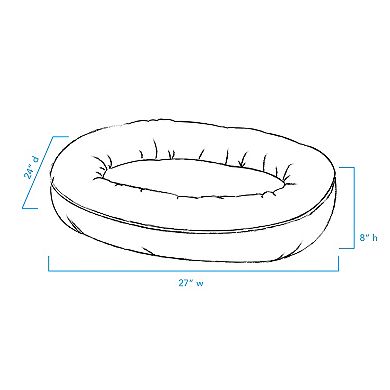 Carolina Pet Co. Microfiber Comfy Oval Pet Bed