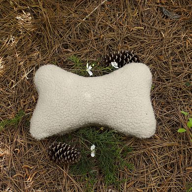 Carolina Pet Co. Sherpa Bone-Shaped Pet Pillow