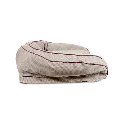 Carolina Pet Co. GreenDog Checkered Wave Bolster Pet Bed