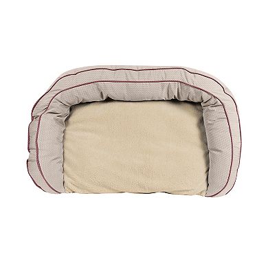 Carolina Pet Co. GreenDog Checkered Wave Bolster Pet Bed