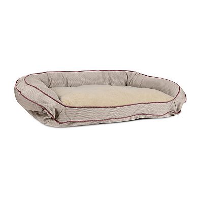 Carolina Pet Co. GreenDog Checkered Wave Bolster Pet Bed